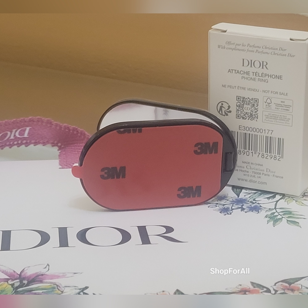 DIOR CD Smart Phone Pop Socket Phone Ring Mirror Stand Black/Silver Compact - Picture 8 of 16